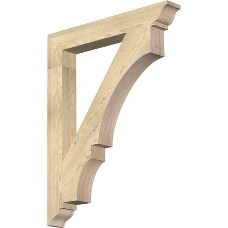 Balboa Traditional Rough Sawn Bracket, Douglas Fir, 4"W x 30"D x 38"H